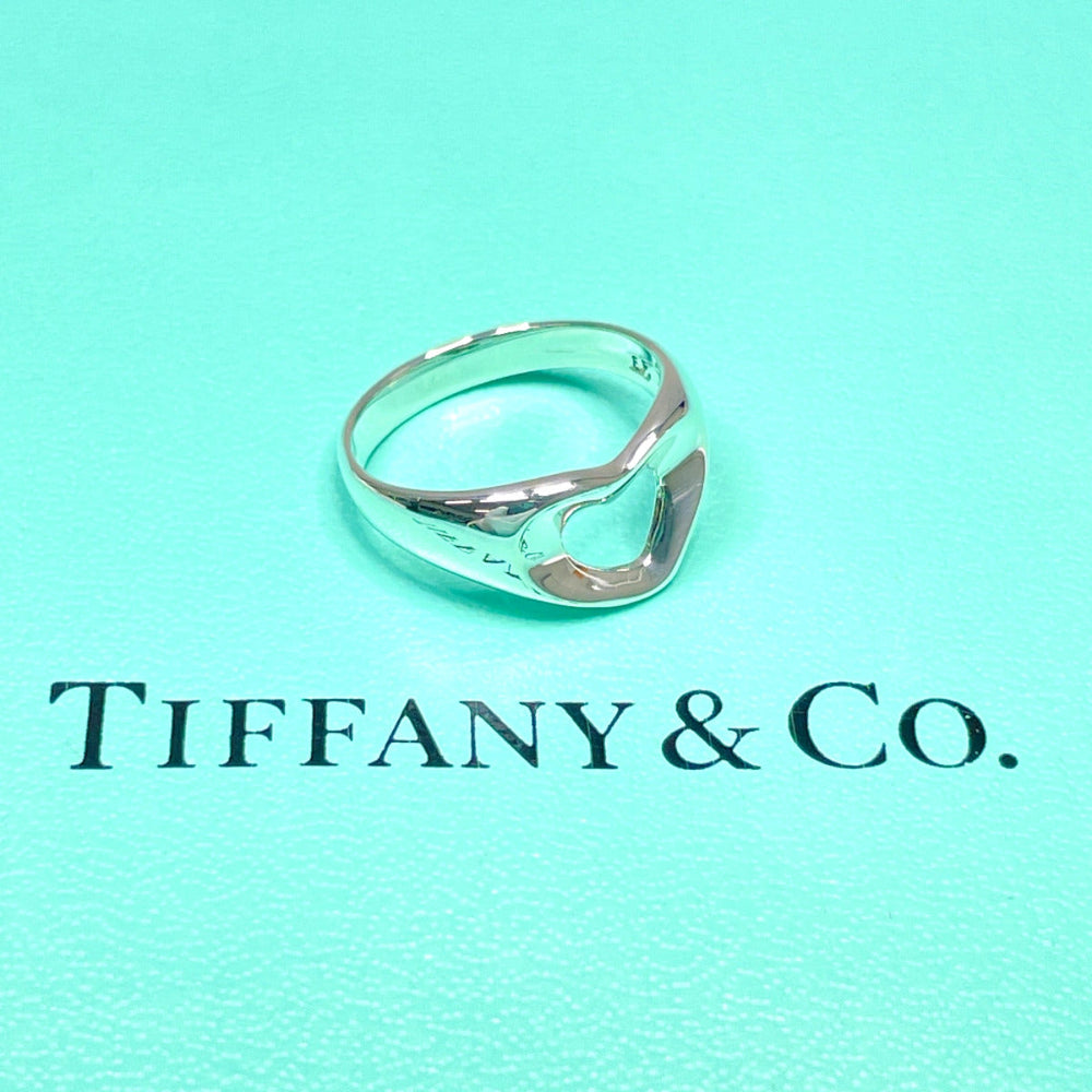 TIFFANY&Co. Ring Sterling Silver Silver El Saperetti Open heart Women Used Authentic