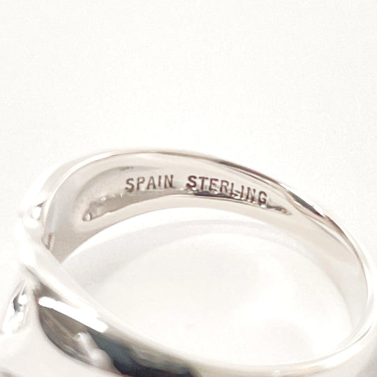 TIFFANY&Co. Ring Sterling Silver Silver El Saperetti Open heart Women Used Authentic