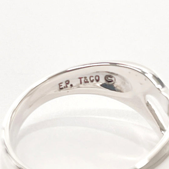 TIFFANY&Co. Ring Sterling Silver Silver El Saperetti Open heart Women Used Authentic