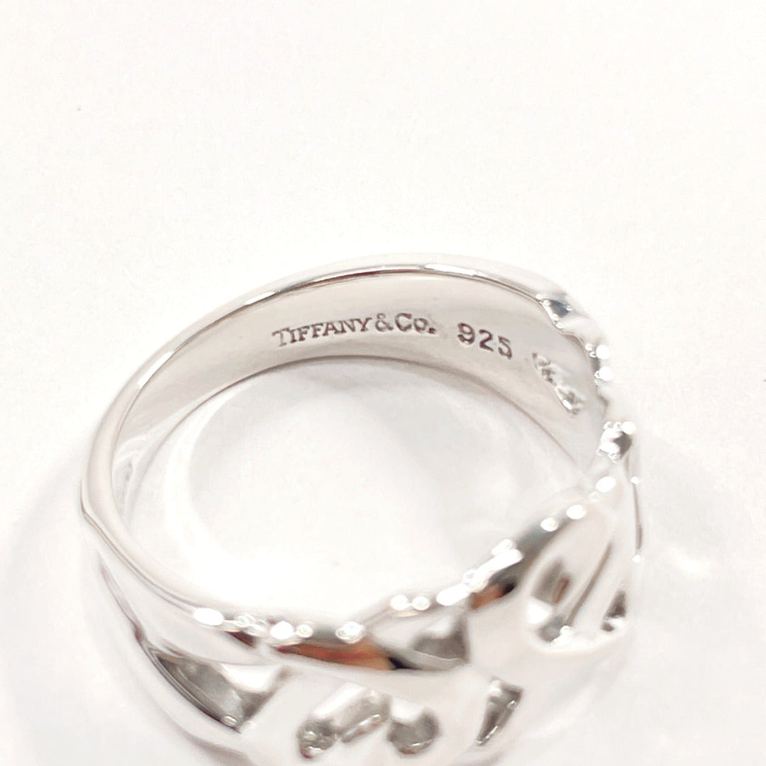 TIFFANY&Co. Ring Silver925 Silver Paloma Picasso Triple rubbing heart Women Used Authentic