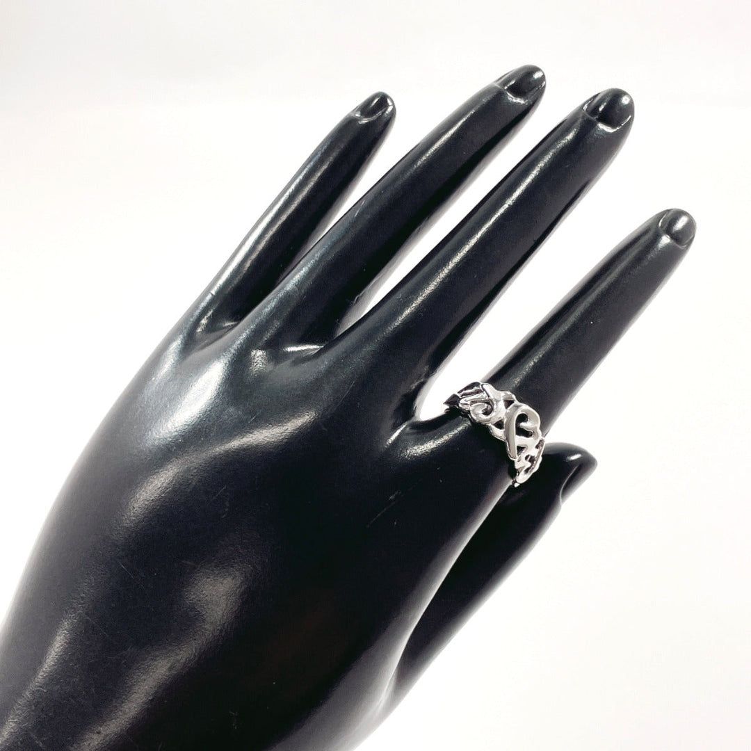 TIFFANY&Co. Ring Silver925 Silver Paloma Picasso Triple rubbing heart Women Used Authentic