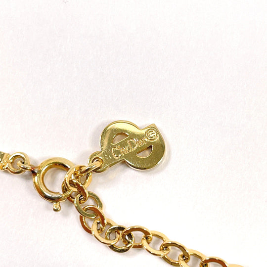 Christian Dior Necklace Metal, Rhinestone gold