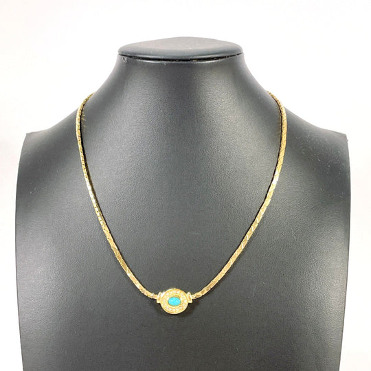 Christian Dior Necklace Metal, Rhinestone gold