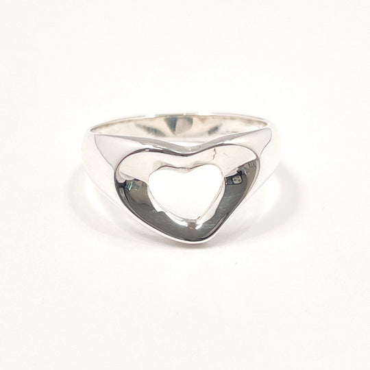 TIFFANY&Co. Ring Sterling Silver Silver El Saperetti Open heart