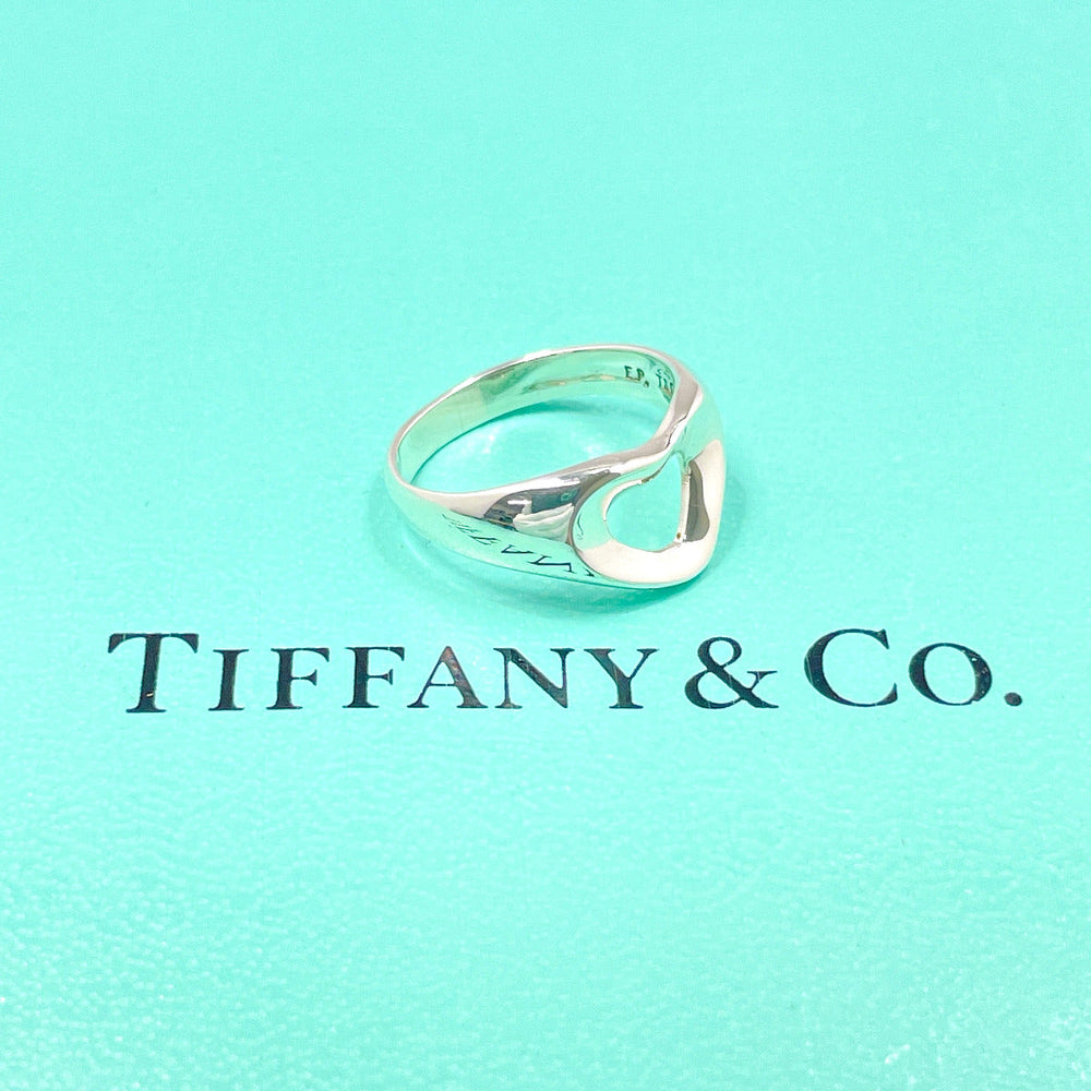 TIFFANY&Co. Ring Sterling Silver Silver El Saperetti Open heart