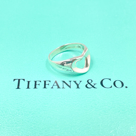 TIFFANY&Co. Ring Sterling Silver Silver El Saperetti Open heart