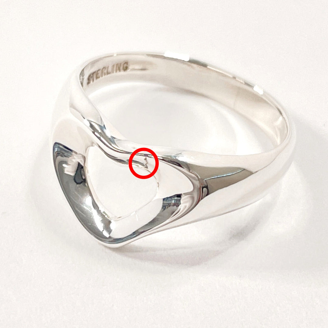 TIFFANY&Co. Ring Sterling Silver Silver El Saperetti Open heart