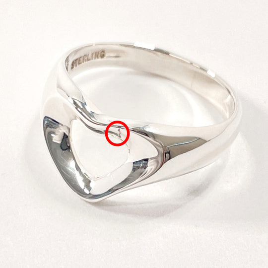 TIFFANY&Co. Ring Sterling Silver Silver El Saperetti Open heart