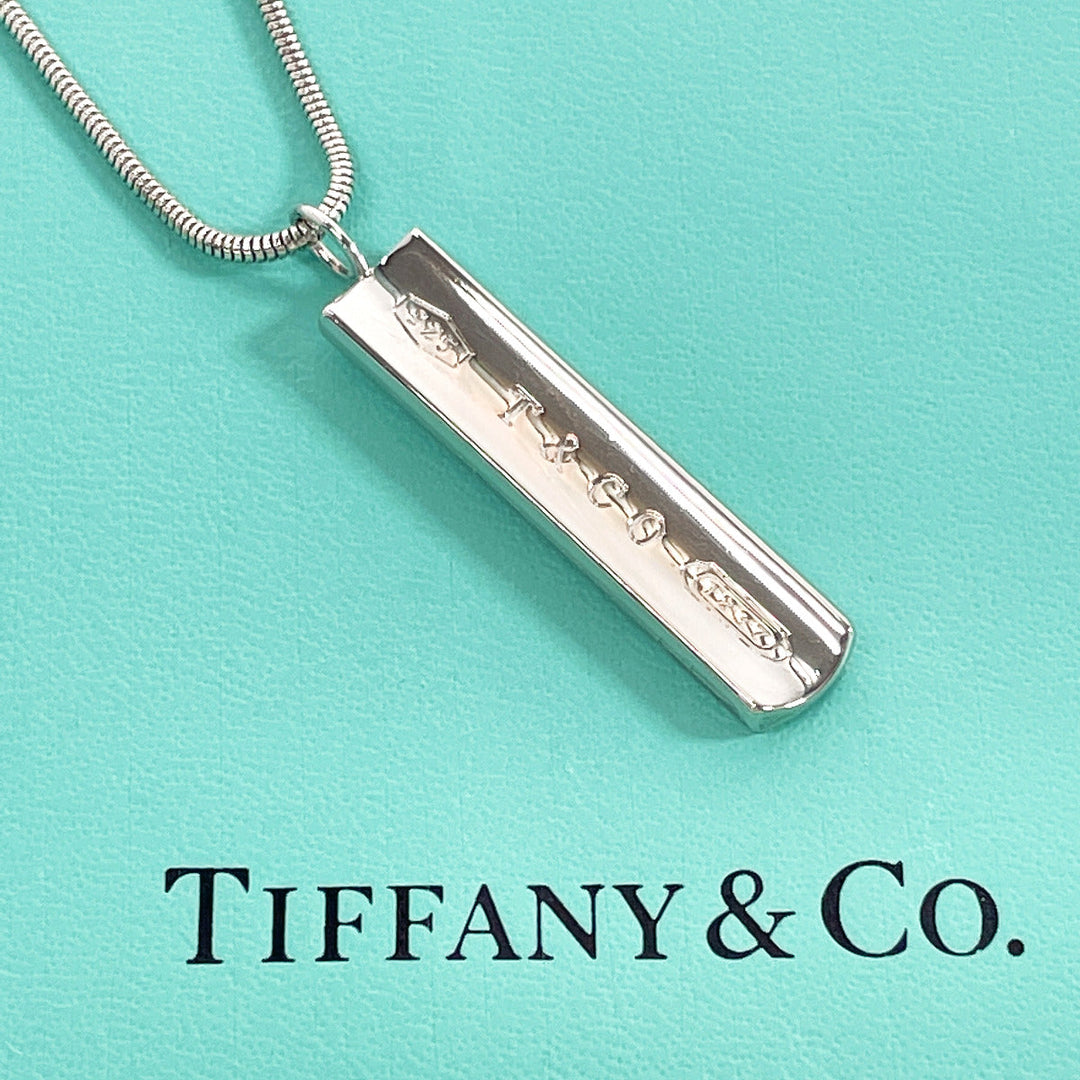 TIFFANY&Co. Necklace Silver925 Silver Bar Pendant 1837 Women(Unisex) Used Authentic