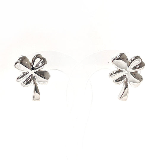 CHANEL Pierce Silver925 Silver Clover