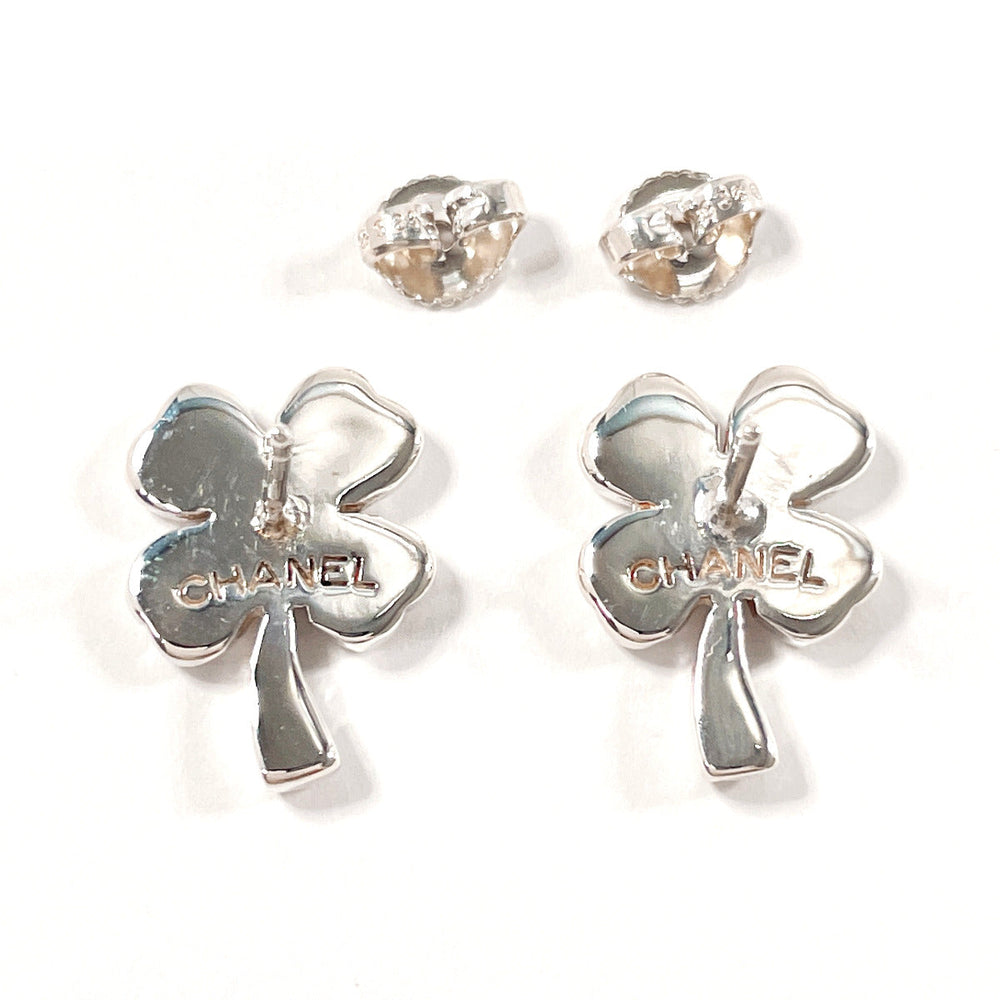 CHANEL Pierce Silver925 Silver Clover