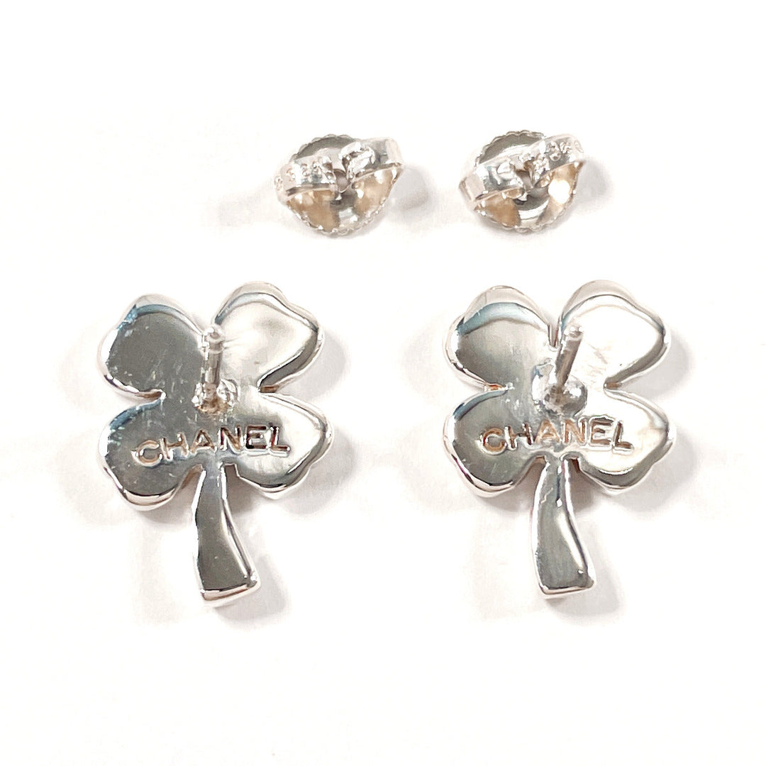 CHANEL Pierce Silver925 Silver Clover