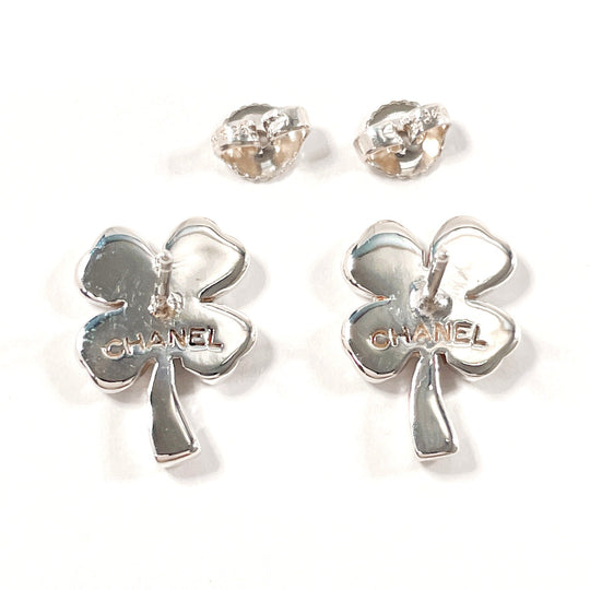 CHANEL Pierce Silver925 Silver Clover