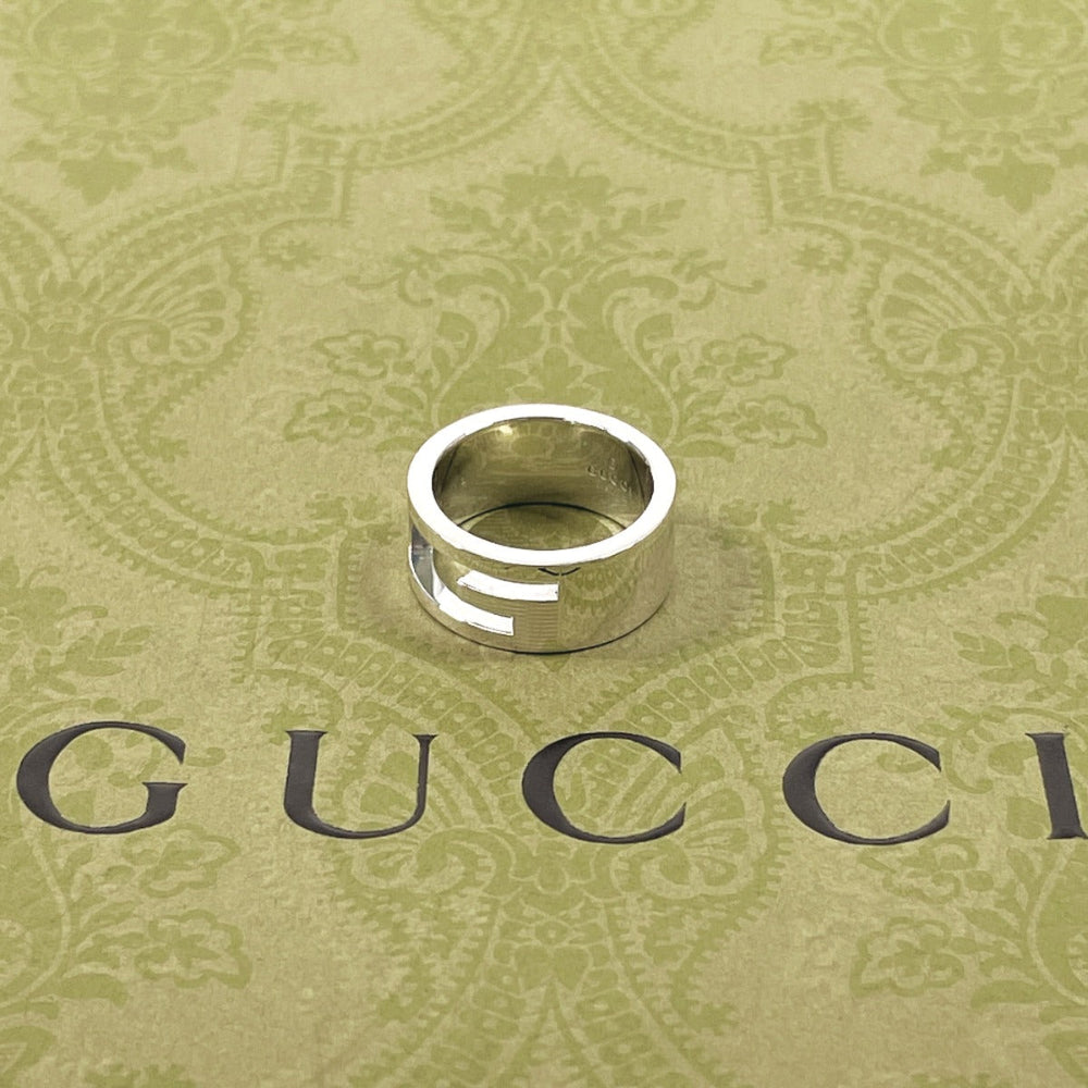 GUCCI Ring Silver925 Silver Branded Cutout G