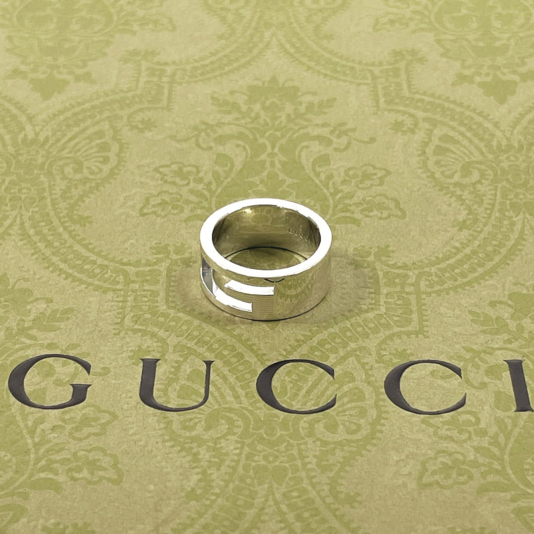 GUCCI Ring Silver925 Silver Branded Cutout G