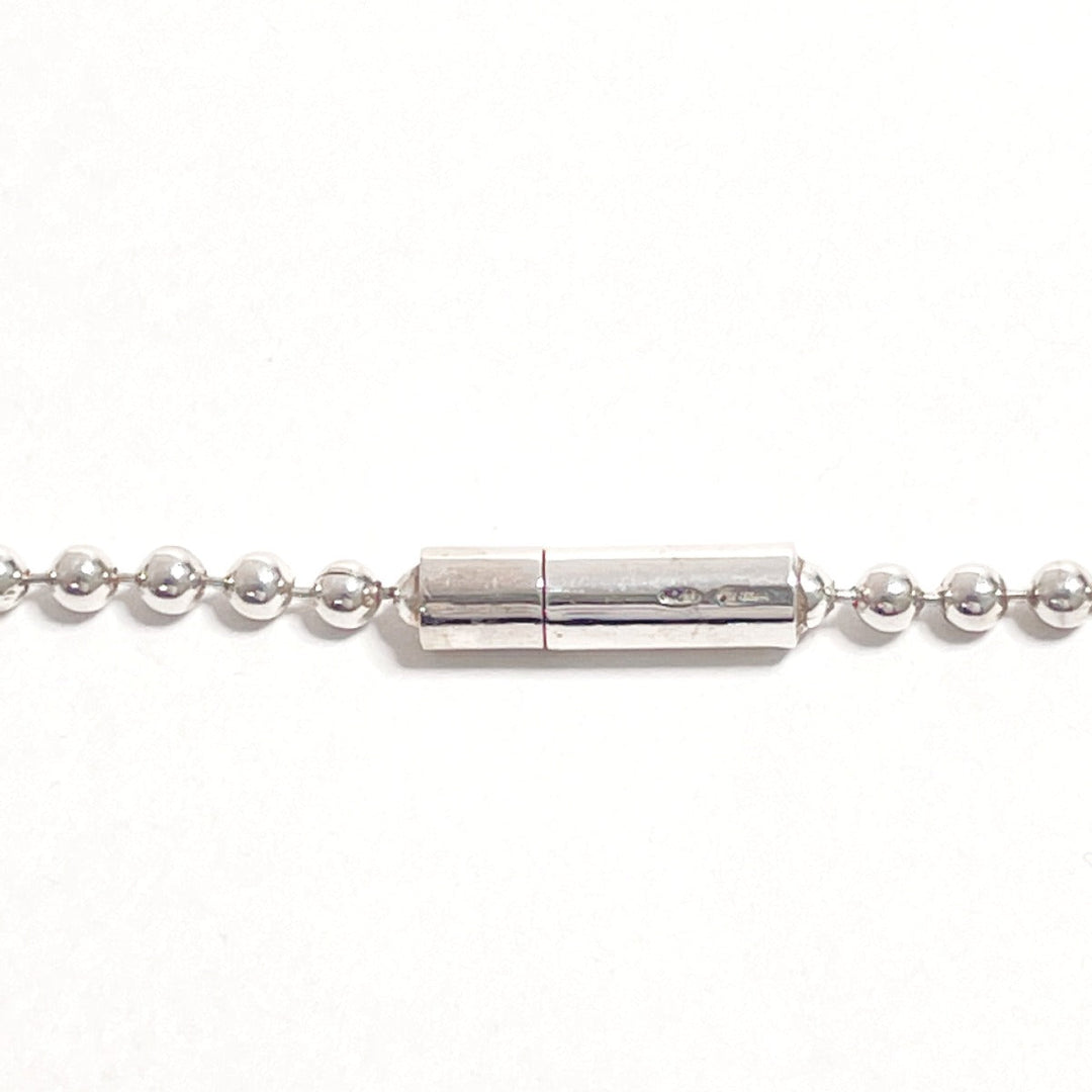 GUCCI Necklace Silver925 Silver Ball chain dog tag double plate Used Authentic