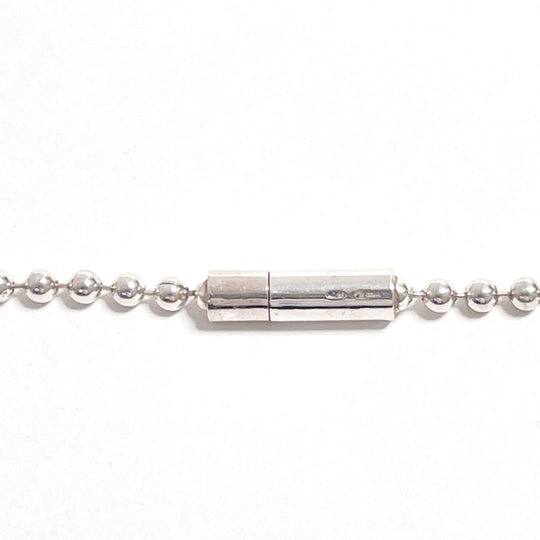 GUCCI Necklace Silver925 Silver Ball chain dog tag double plate Used Authentic