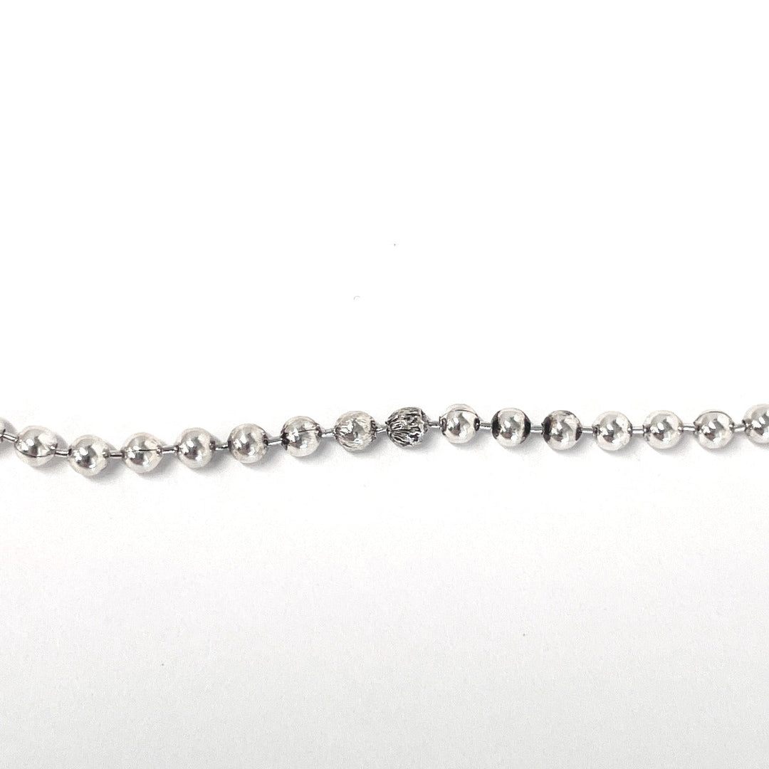 GUCCI Necklace Silver925 Silver Ball chain dog tag double plate Used Authentic