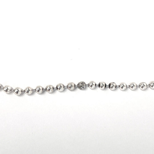 GUCCI Necklace Silver925 Silver Ball chain dog tag double plate Used Authentic