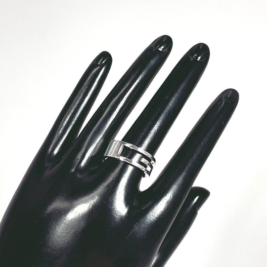 GUCCI Ring Silver925 Silver Branded Cutout G