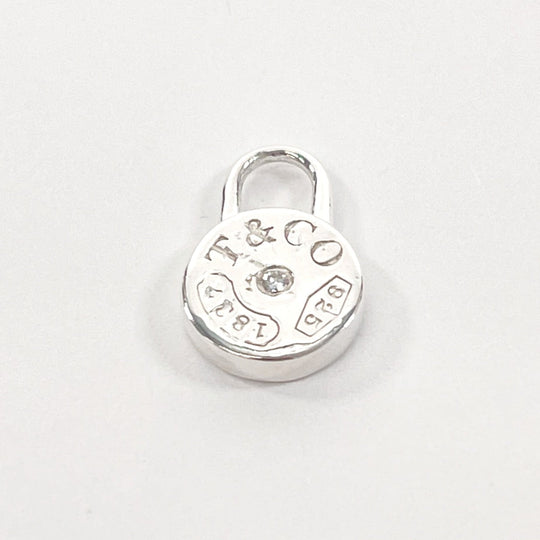 TIFFANY&Co. Pendant top Silver925, Diamond Silver 1837 Round Rock