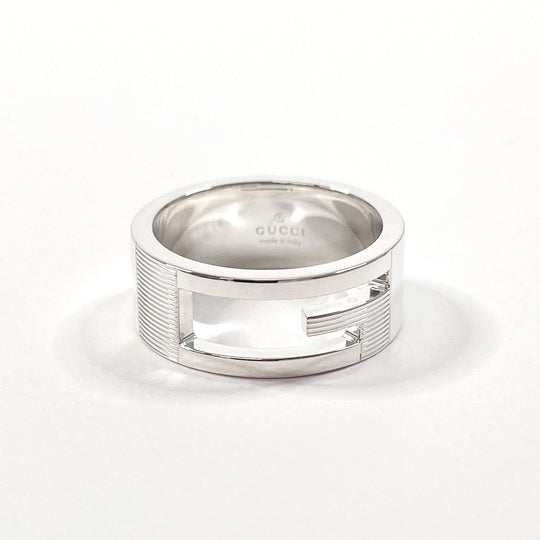 GUCCI Ring Silver925 Silver Branded Cutout G