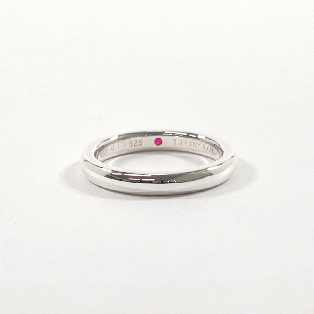 TIFFANY&Co. Ring Silver925, Ruby Silver El Saperetti Stacking band