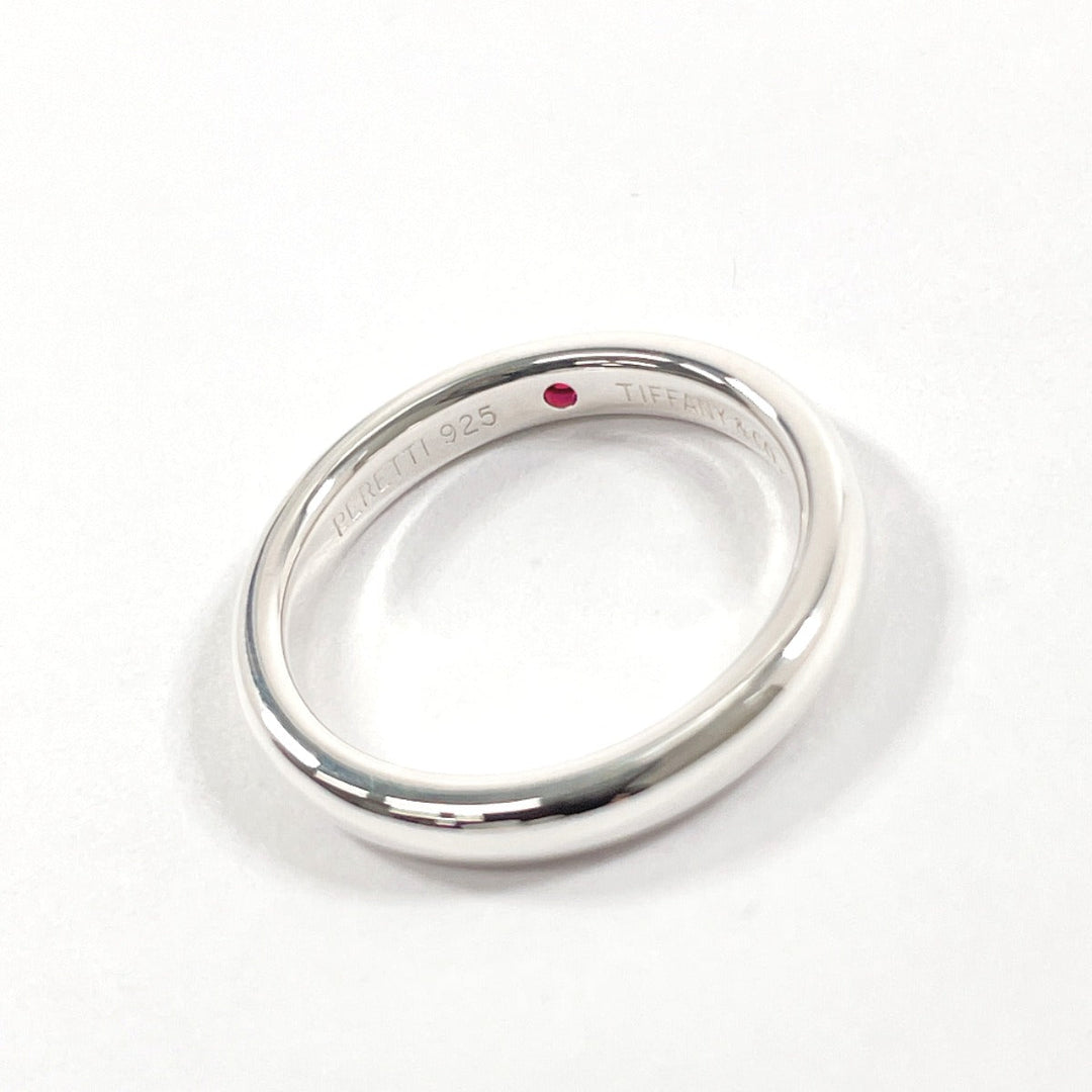 TIFFANY&Co. Ring Silver925, Ruby Silver El Saperetti Stacking band