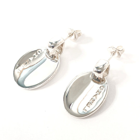 CHANEL Pierce Silver925 Silver Oval With logo Women Used Authentic