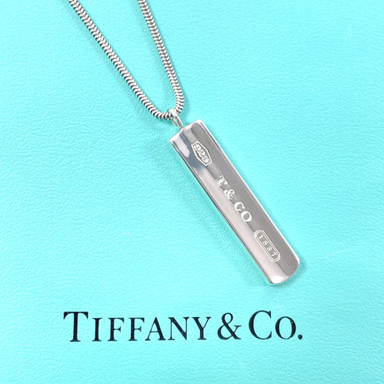 TIFFANY&Co. Necklace Silver925 Silver Bar Pendant 1837