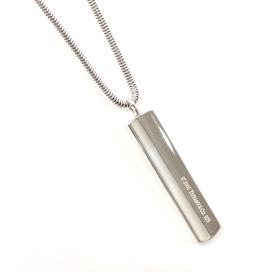 TIFFANY&Co. Necklace Silver925 Silver Bar Pendant 1837