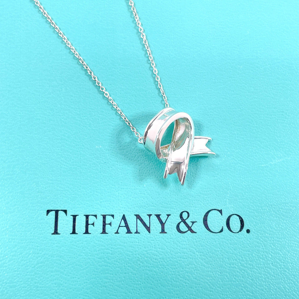 TIFFANY&Co. Necklace Silver925 Silver ribbon