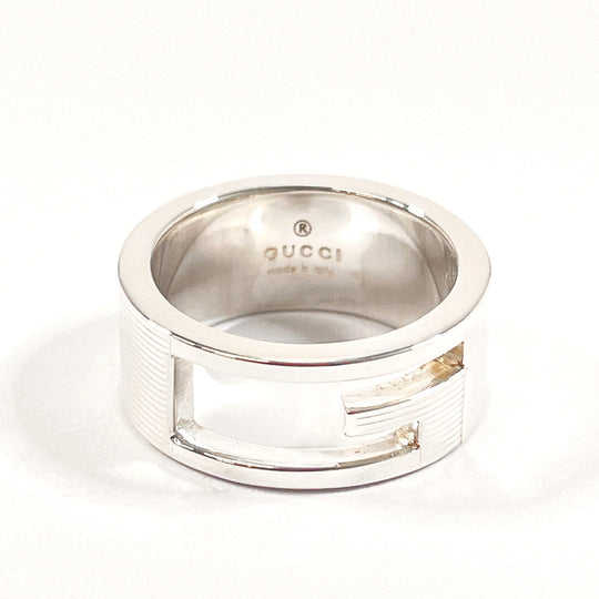 GUCCI Ring Silver925 Silver Branded Cutout G