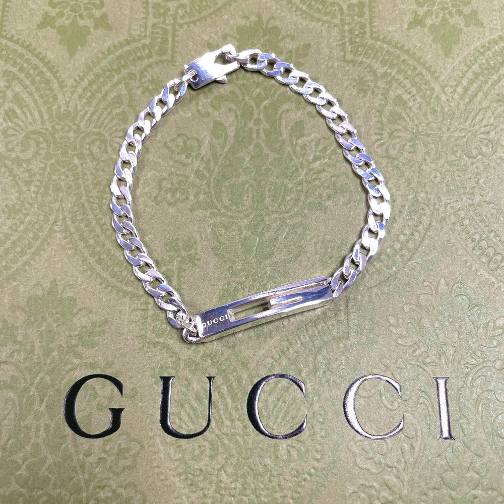 GUCCI bracelet Silver925 Silver Cutout G 16