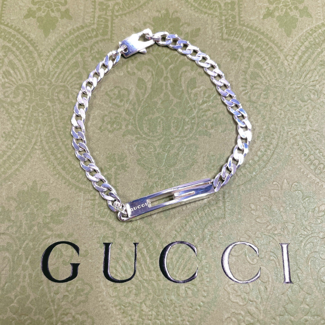 GUCCI bracelet Silver925 Silver Cutout G 16