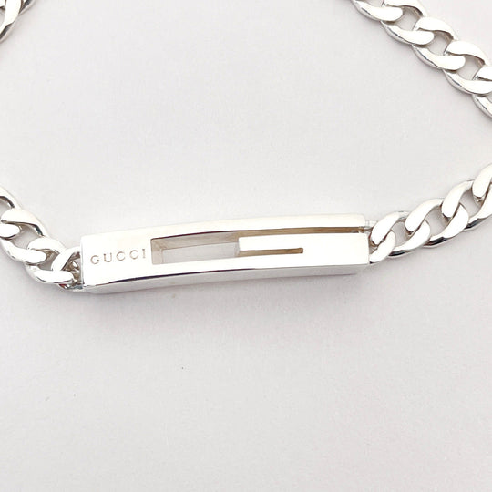GUCCI bracelet Silver925 Silver Cutout G 16