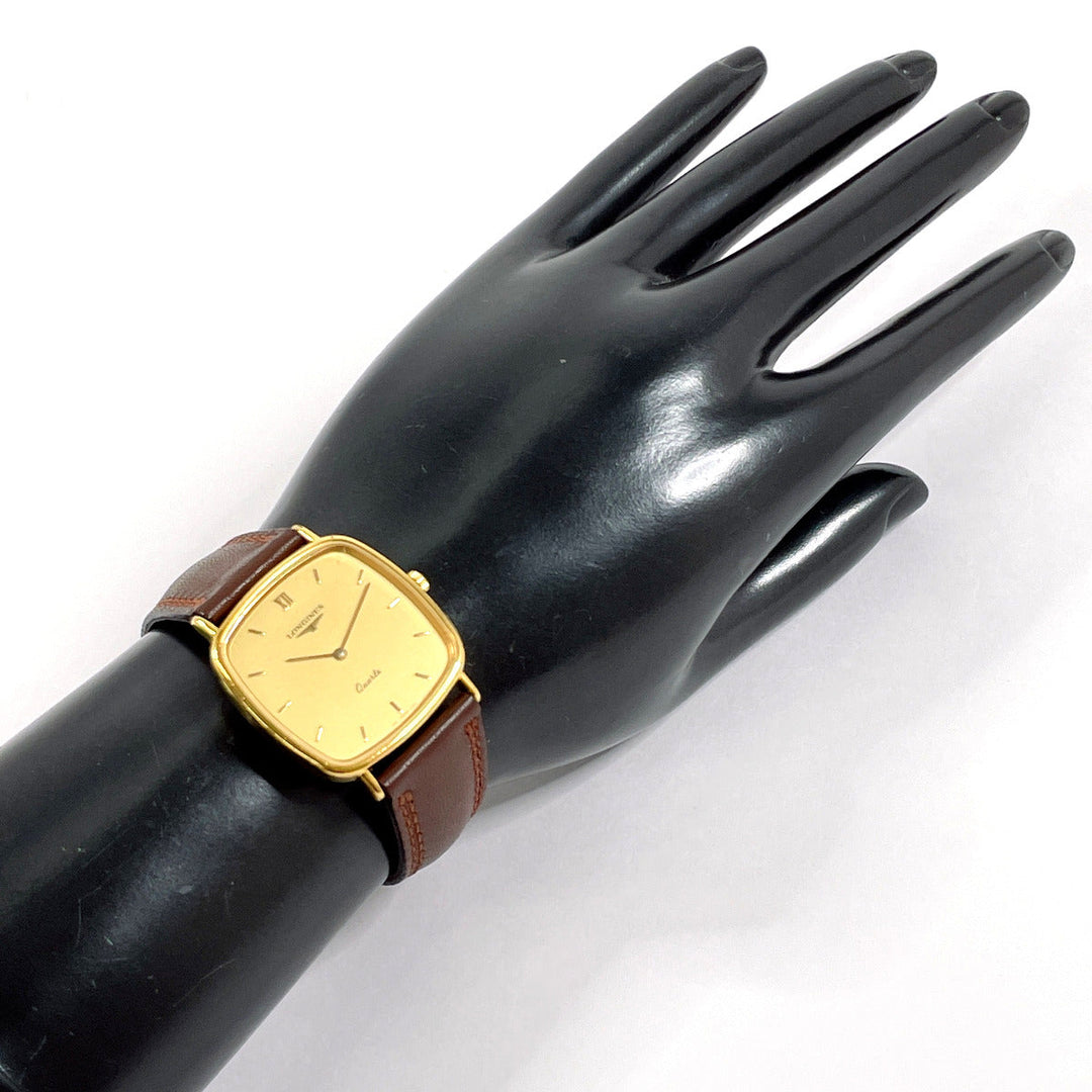 LONGINES Watches Quartz Stainless Steel , Leather gold gold dial