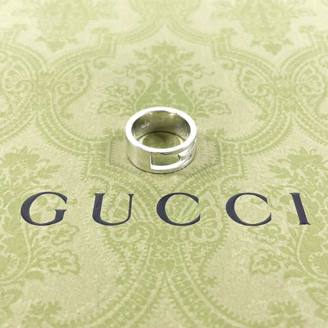GUCCI Ring Silver925 Silver Branded Cutout G