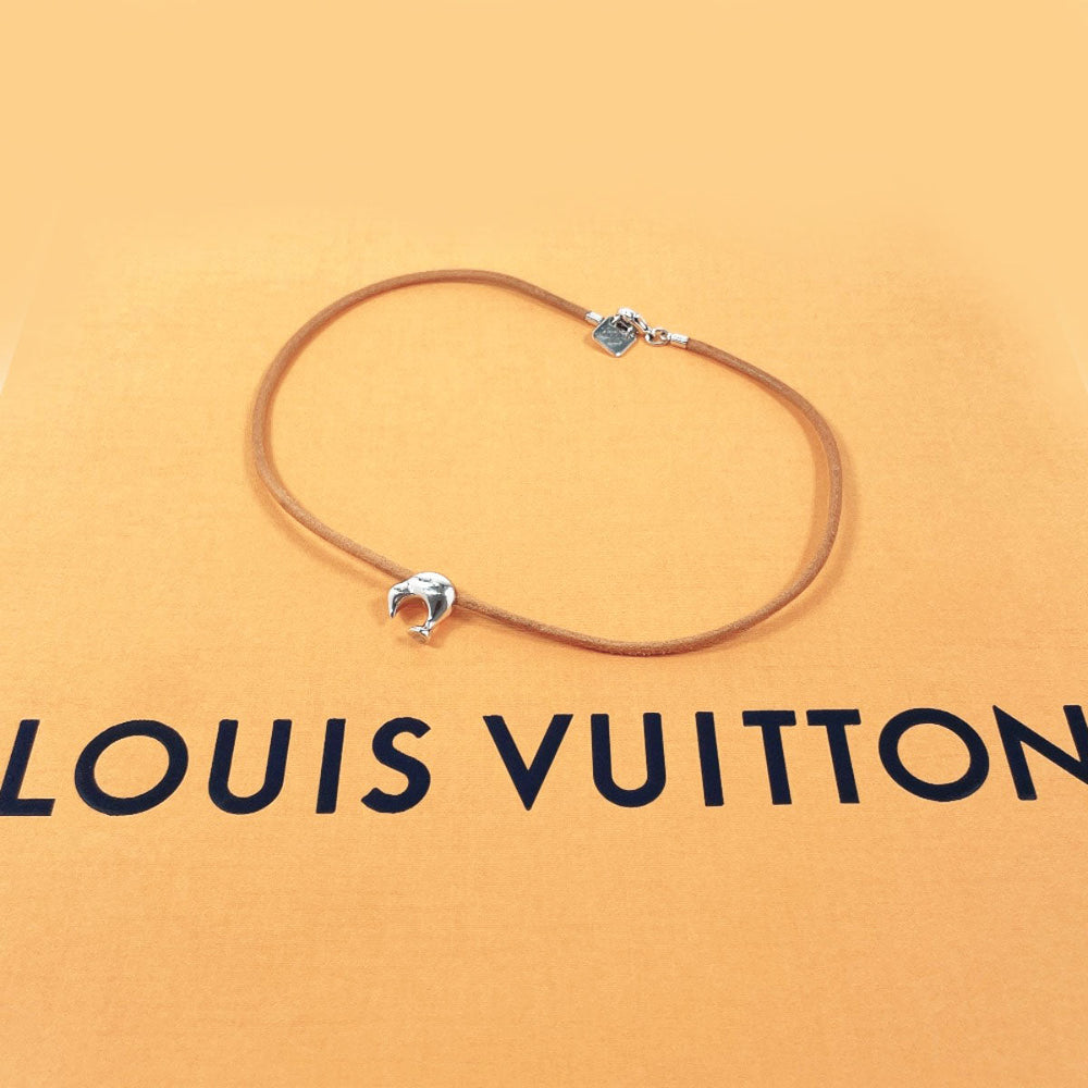 LOUIS VUITTON Necklace Silver925 , Leather Silver Louis Vuitton Cup 2003 Limited Edition Kiwi Women Used Authentic