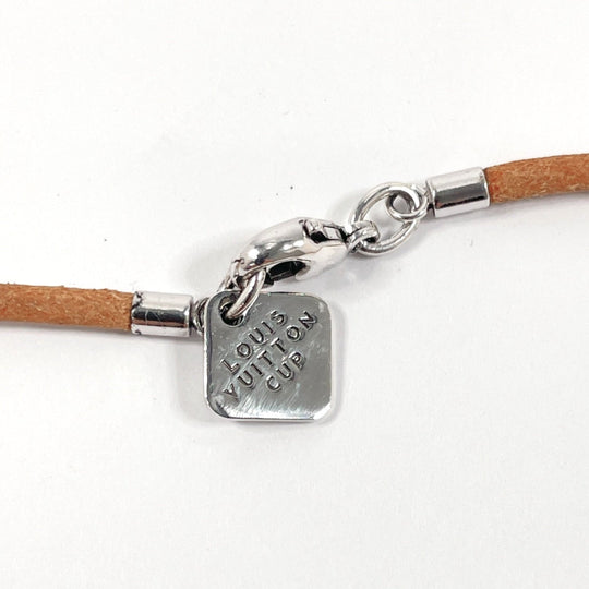 LOUIS VUITTON Necklace Silver925 , Leather Silver Louis Vuitton Cup 2003 Limited Edition Kiwi Women Used Authentic