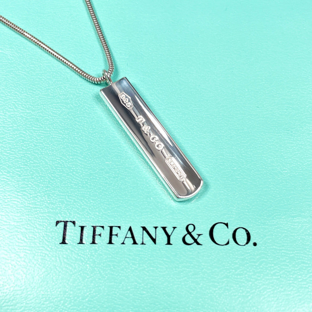 TIFFANY&Co. Necklace Silver925 Silver Bar Pendant 1837