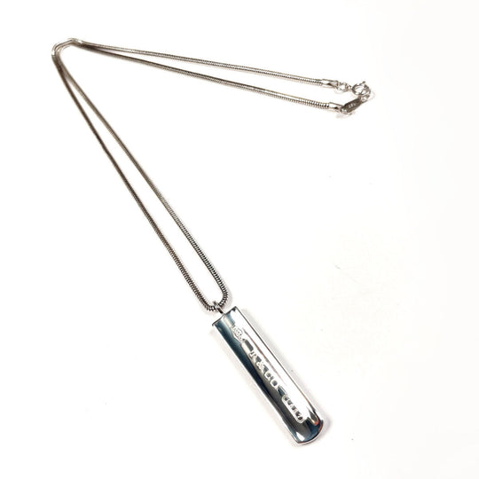 TIFFANY&Co. Necklace Silver925 Silver Bar Pendant 1837