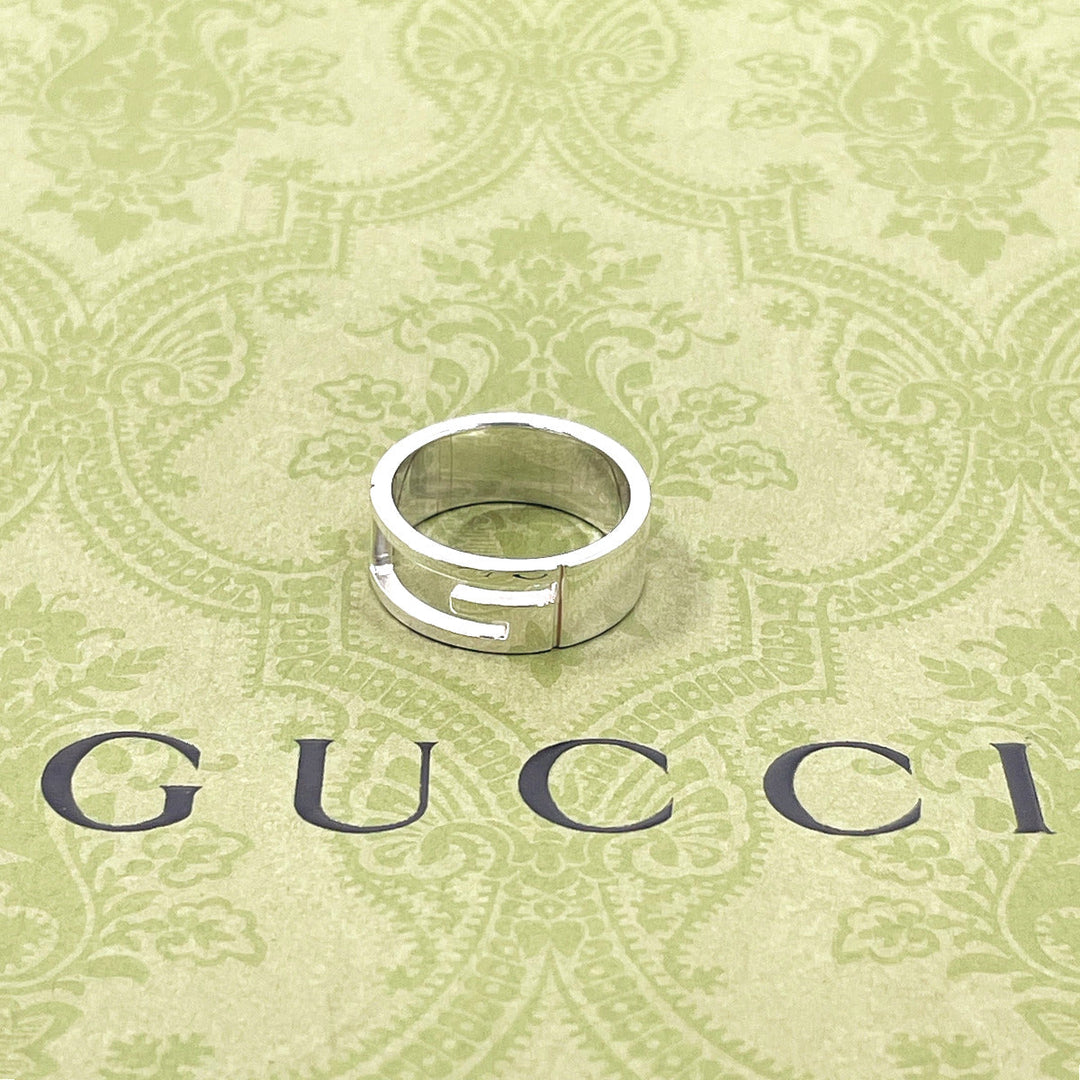 GUCCI Ring Silver925 Silver Branded Cutout G 16