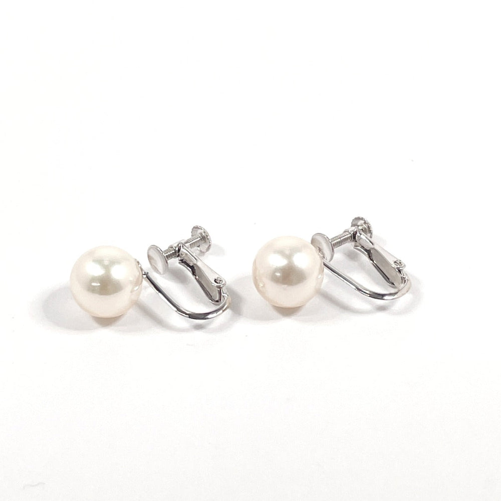 MIKIMOTO Earring K14 White Gold, Akoya Pearl Silver