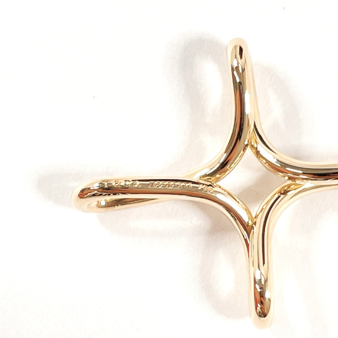 TIFFANY&Co. Necklace K18 yellow gold gold El Saperetti Infinity cross Women Used Authentic