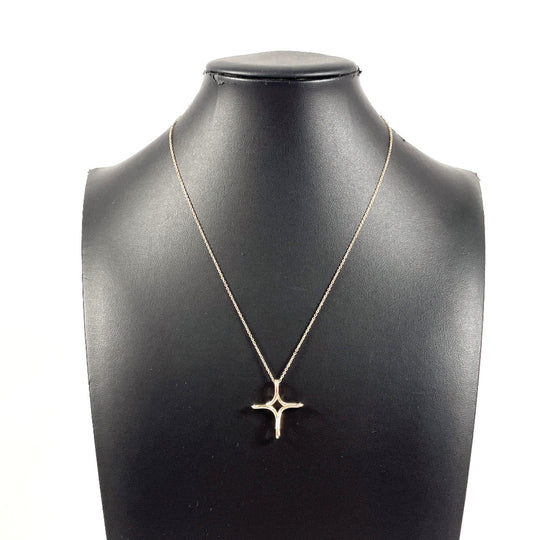 TIFFANY&Co. Necklace K18 yellow gold gold El Saperetti Infinity cross Women Used Authentic