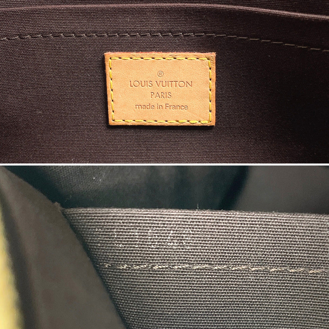 LOUIS VUITTON Handbag M93510 Monogram Vernis, tanned leather Bordeaux Rosewood Avenue Women Used Authentic