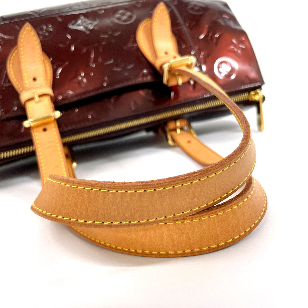 LOUIS VUITTON Handbag M93510 Monogram Vernis, tanned leather Bordeaux Rosewood Avenue Women Used Authentic
