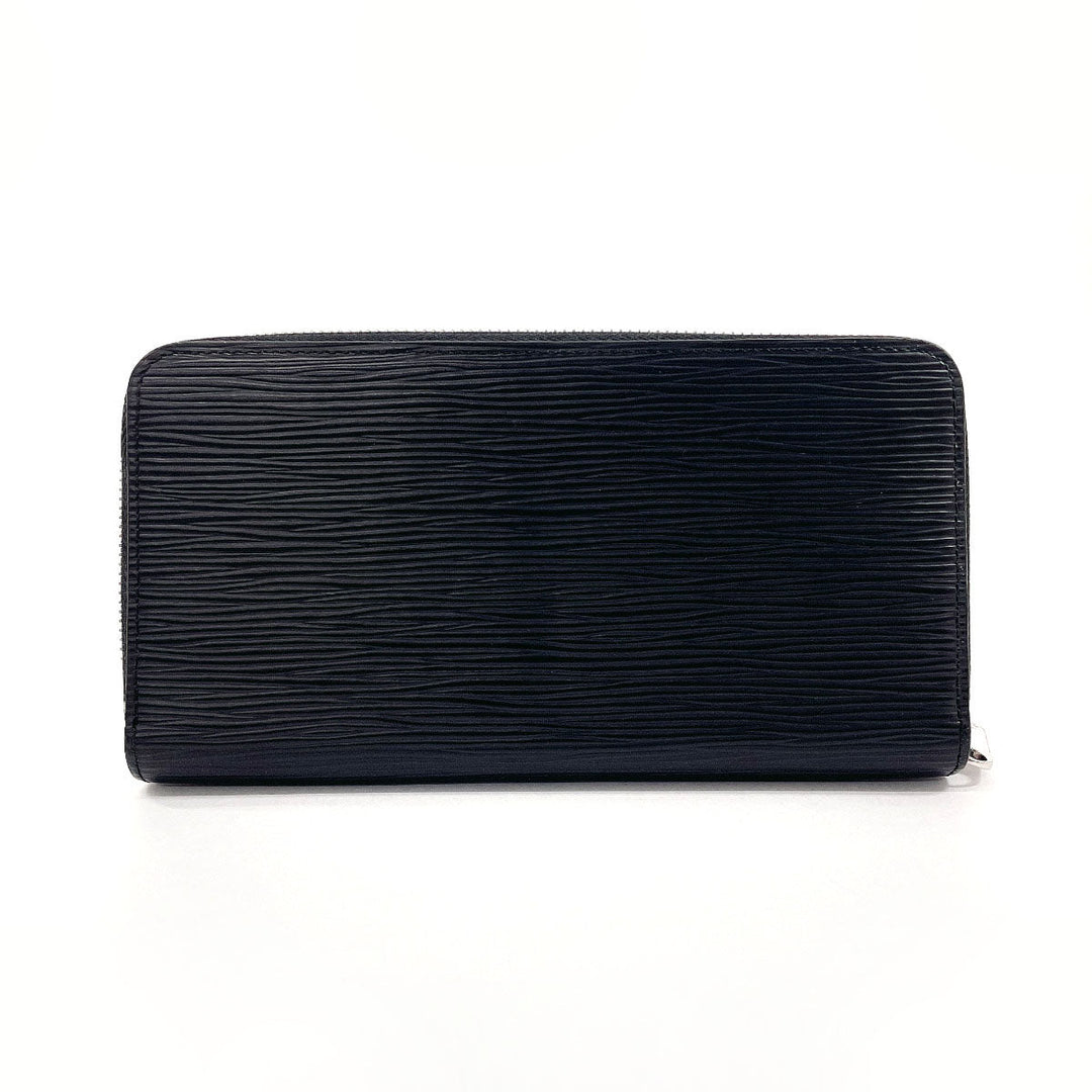 LOUIS VUITTON Long Wallet Purse M61857 Epi Leather black Zippy wallet