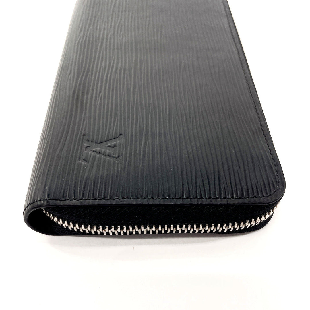LOUIS VUITTON Long Wallet Purse M61857 Epi Leather black Zippy wallet